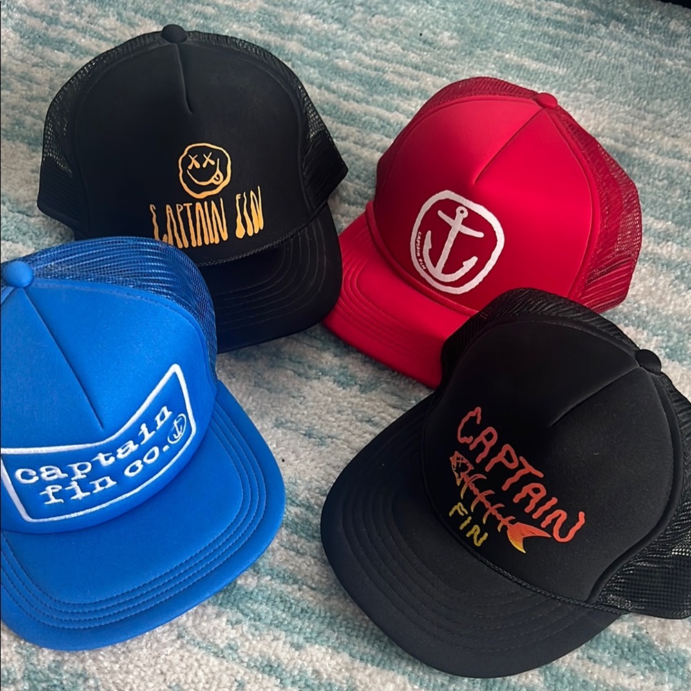 Bundle of Captain Fin trucker hats